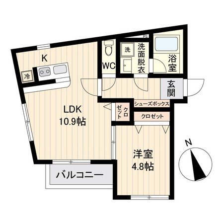 ライブフラット戸越の物件間取画像